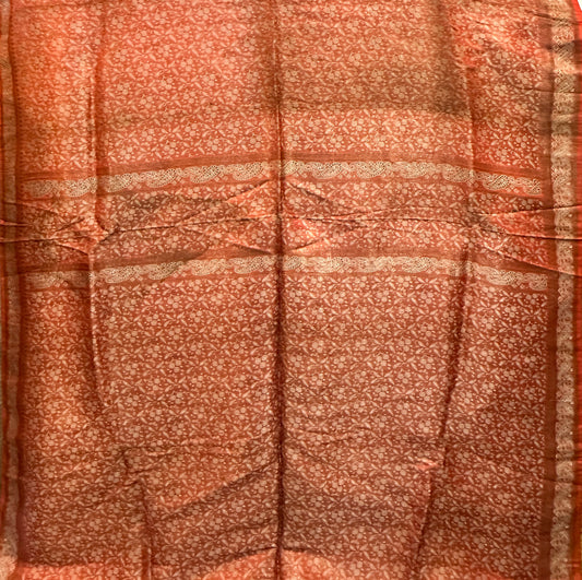 18th Century Italian Metal Silk Panel ID: T1106