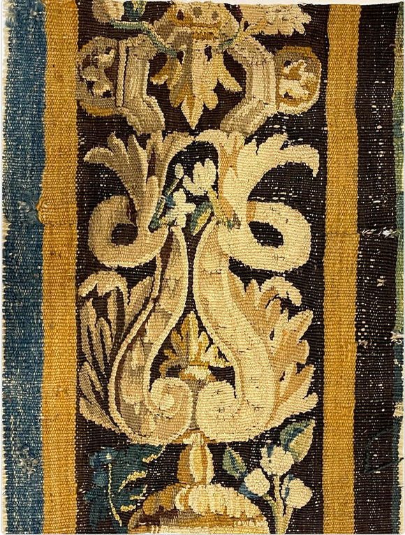 17th Century Brussels Tapestry Border Fragments