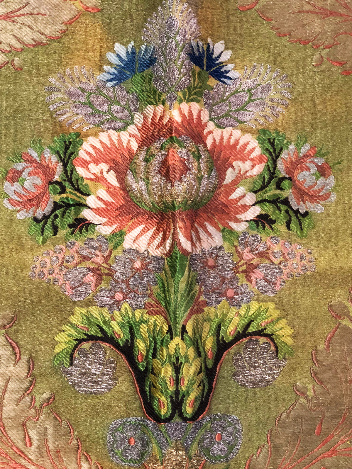 16th Century Brussels Embroidery on Silk ID: M70