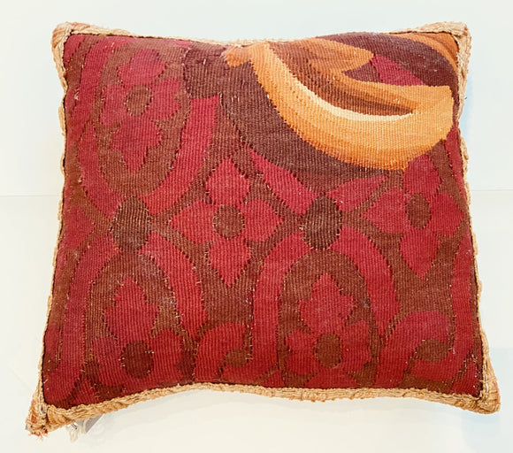 19th Century French Aubusson Pillow